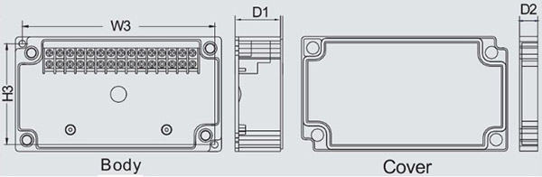 กล่องเทอร์มินอล TJ-10P , TJ-15P (Terminal Box TJ-10P , TJ-15P)