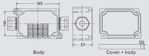 กล่องเทอร์มินอล TJ-4P , TJ-6P (Terminal Box TJ-4P , TJ-9P)